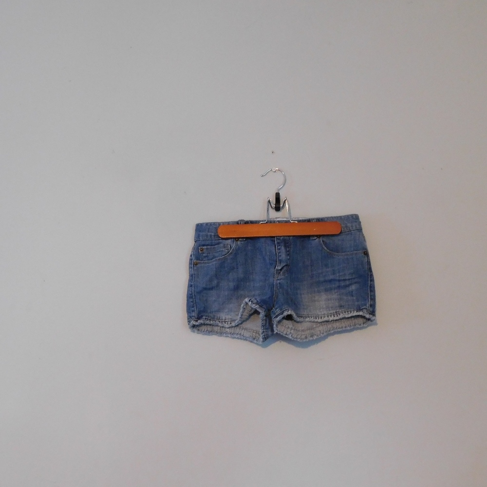 Forever 21 girls denim shorts ruffle edge 13/14